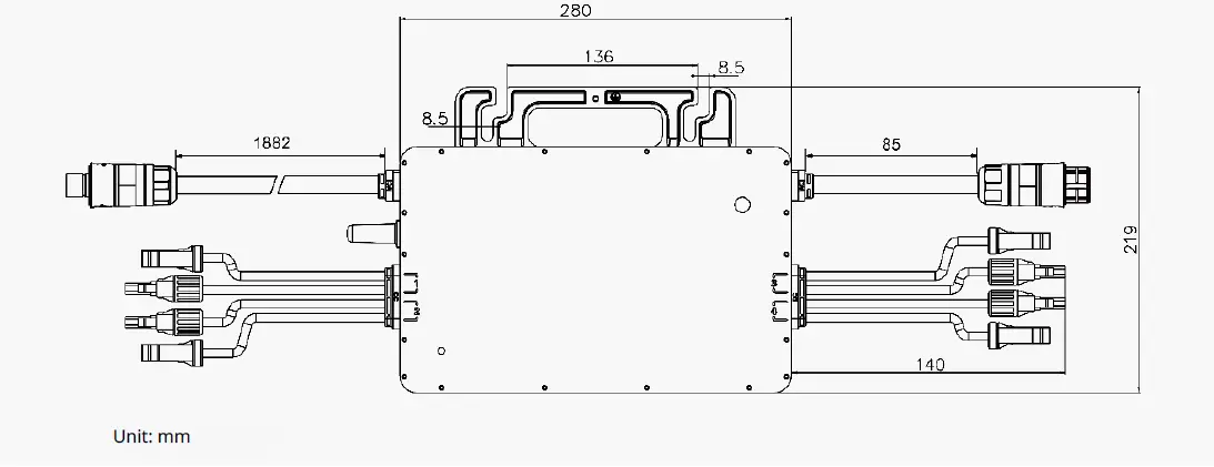 hoymiles HM-1000 Single Phase Micro Inverter fig 2