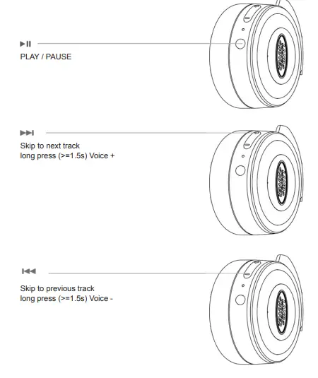 JBL A55BT Bluetooth Headphone 5