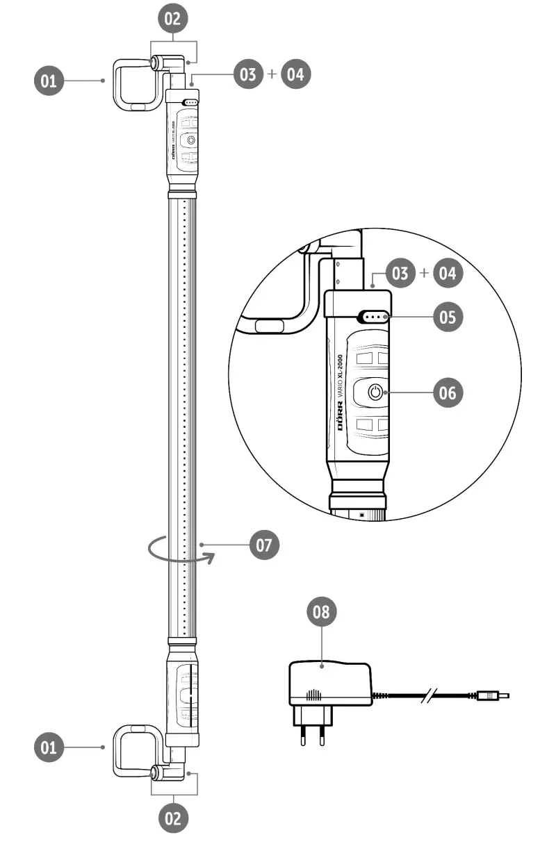 DORR VARIO XL-2000 Under Bonnet Led Light - fig 2