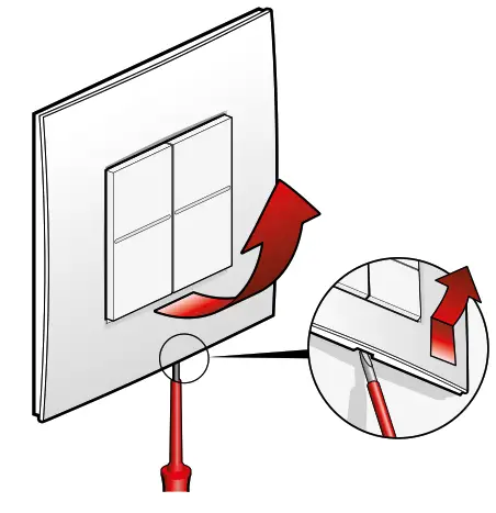 Niko PM360 dimmer switch KNX - Demontage
