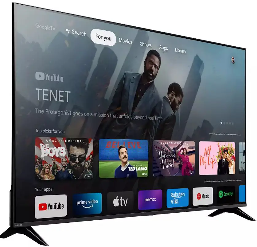 PHILIPS 65PUL7672 7600 Series Borderless Design Google TV