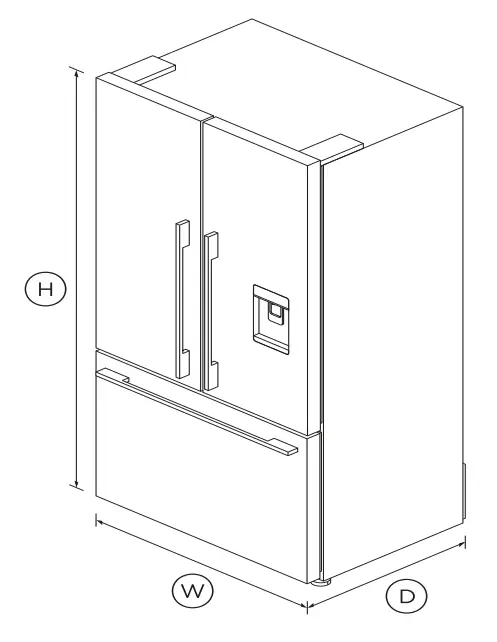 FISHER PAYKEL RF201ADUSX5N 36 Inch Freestanding French Door Refrigerator Freezer - fig