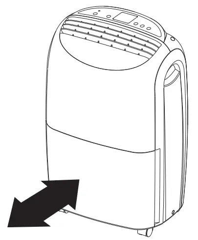 ausclimate WDH-716DE Dehumidifier - Air filter cleans 1