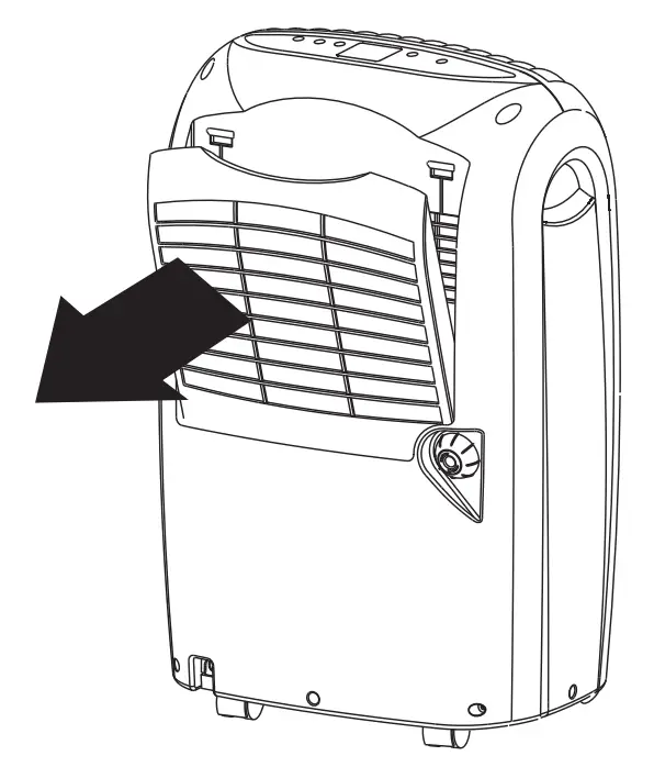 ausclimate WDH-716DE Dehumidifier - Air filter cleans