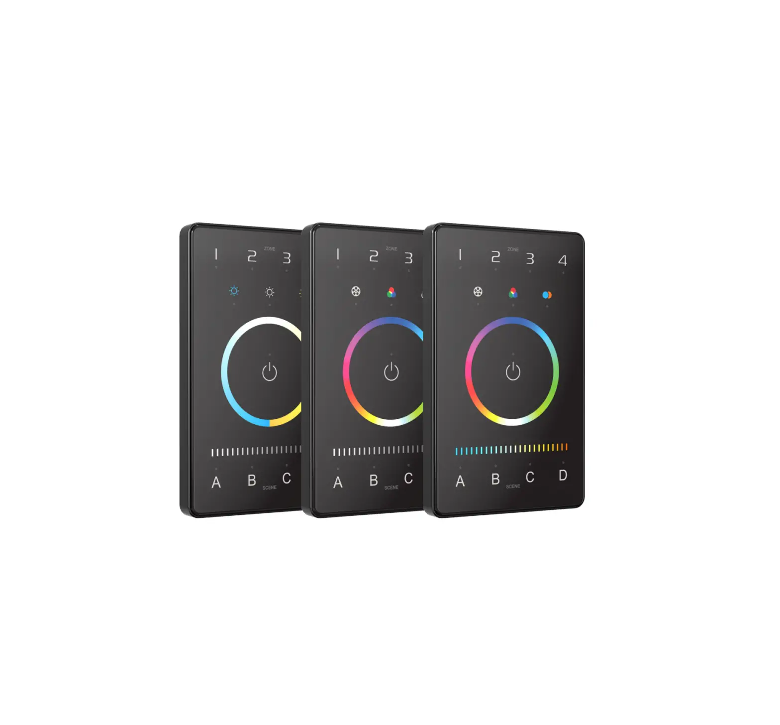 American Lighting Ctrl-dmxb-rgbw-4z Intelligent Touch Panel Instructions