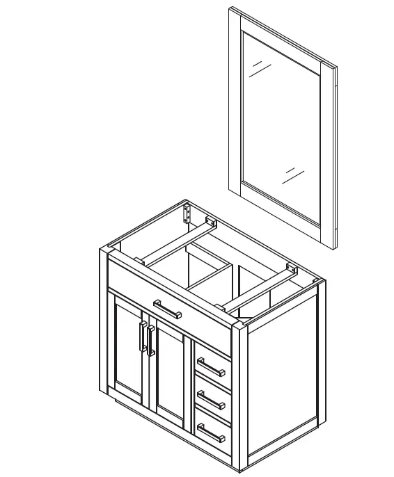 UNBRANDED 531036 Bath Vanity Cabinet fig (1)