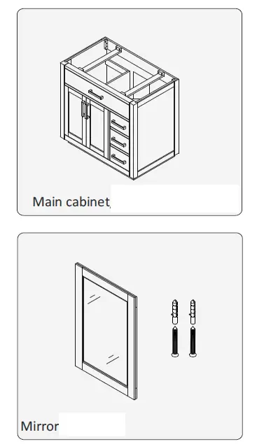 UNBRANDED 531036 Bath Vanity Cabinet fig (2)