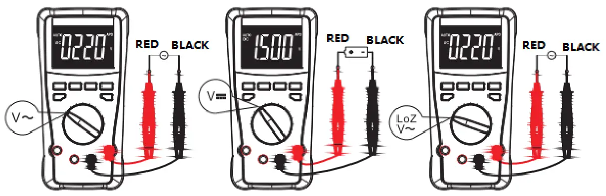 PeakTech 2030 Digital Multimeter - voltage