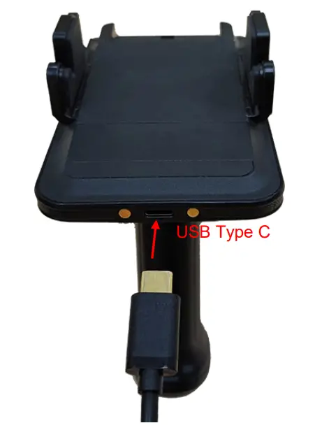 MARSON MR18 UHF Sled Reader - Charging the battery