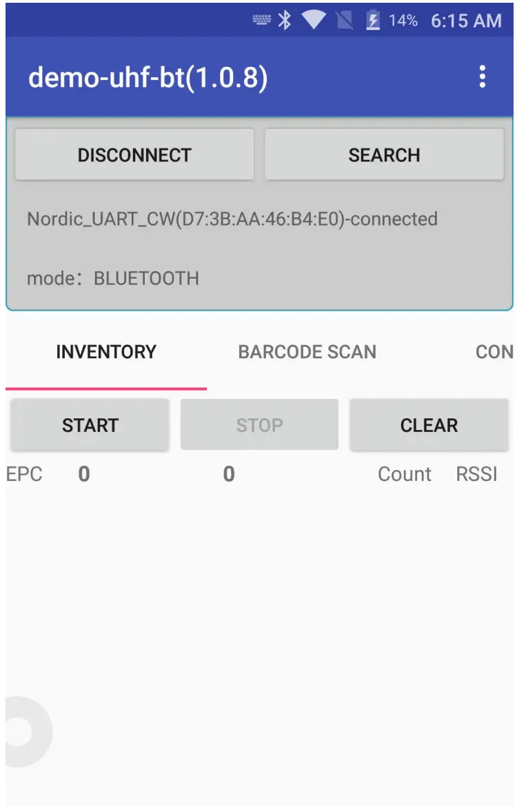 MARSON MR18 UHF Sled Reader - app 1