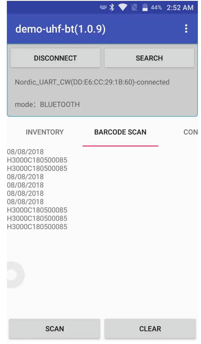 MARSON MR18 UHF Sled Reader - app 8