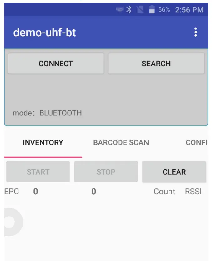 MARSON MR18 UHF Sled Reader - app