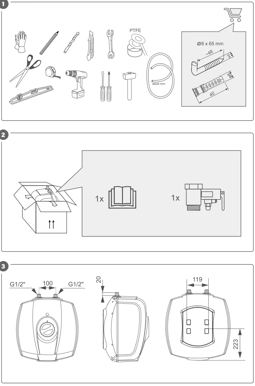 Hard Head 021094 Water Heater - parts