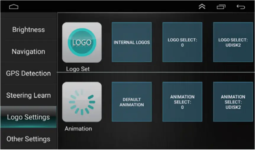 KROAK K-CS01 - Logo & Sound settings 1