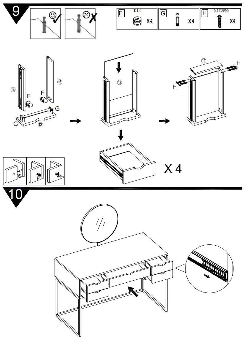 OTTO 1482662287 Douxmi Dressing Table - Figure 7