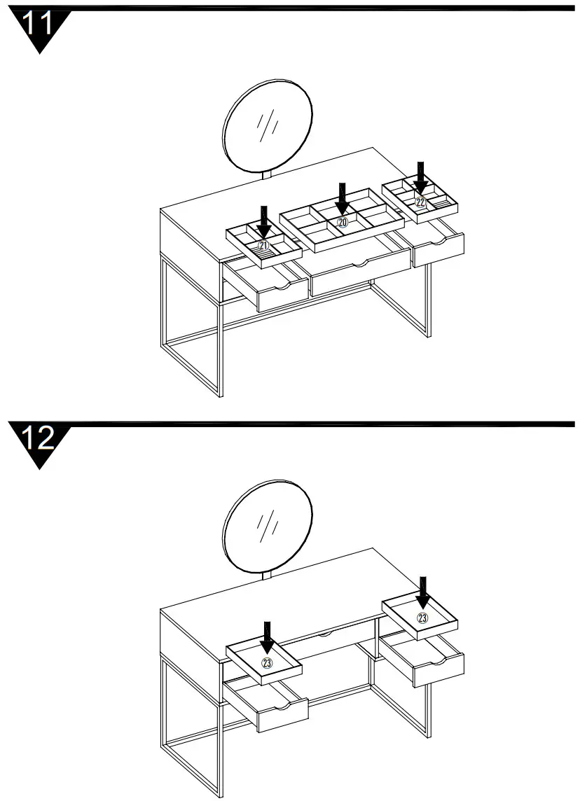 OTTO 1482662287 Douxmi Dressing Table - Figure 8