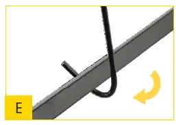 hooks metal frame