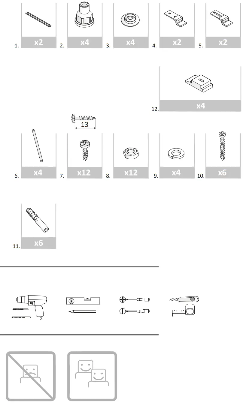 cersanit Acrylic Bath Joanna 140 L - FIG 1