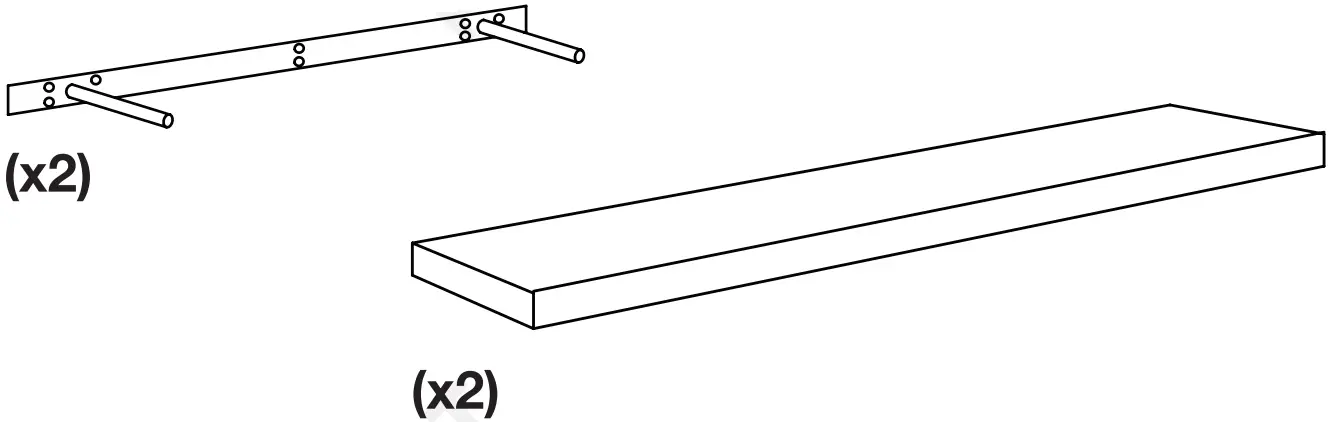 VonHaus 4000033 S2 Rose Gold Mirrored Shelves - Fig 6