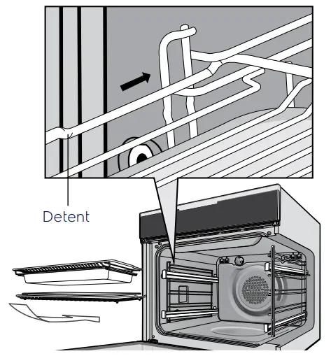 Electrolux EVE614 Multifunction Oven with Knob - closed oven