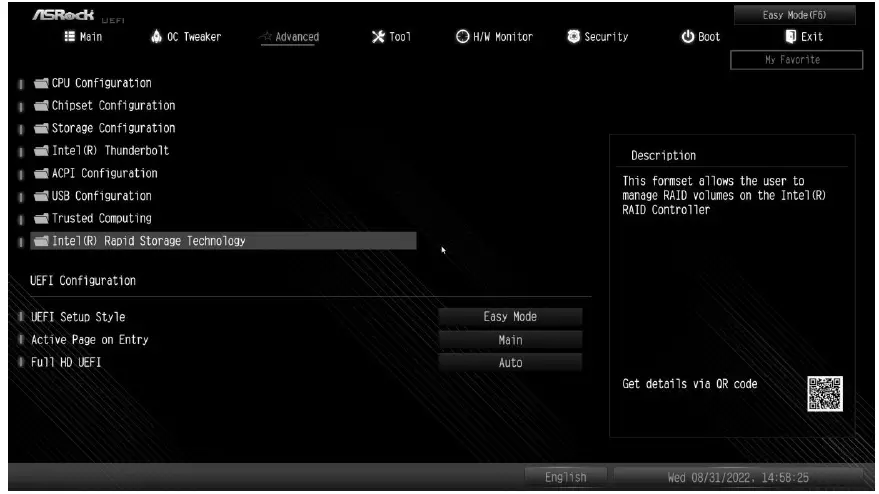 ASRock Configuring a RAID Array Using UEFI Setup Utility-2