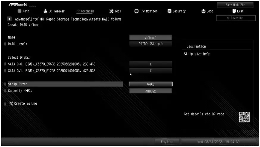 ASRock Configuring a RAID Array Using UEFI Setup Utility-7