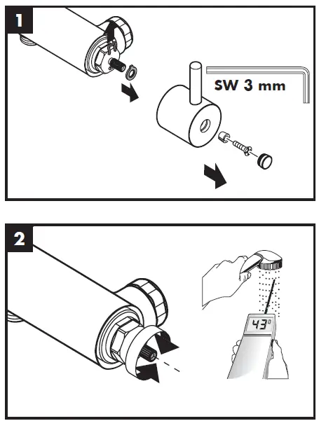 hansgrohe Ecostat 1001 SL Care Thermostatic Bath and Shower Mixer-12