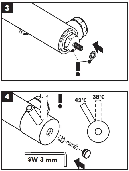 hansgrohe Ecostat 1001 SL Care Thermostatic Bath and Shower Mixer-13