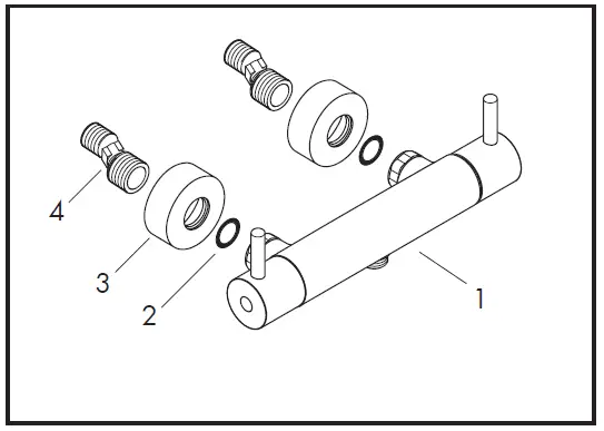 hansgrohe Ecostat 1001 SL Care Thermostatic Bath and Shower Mixer-3