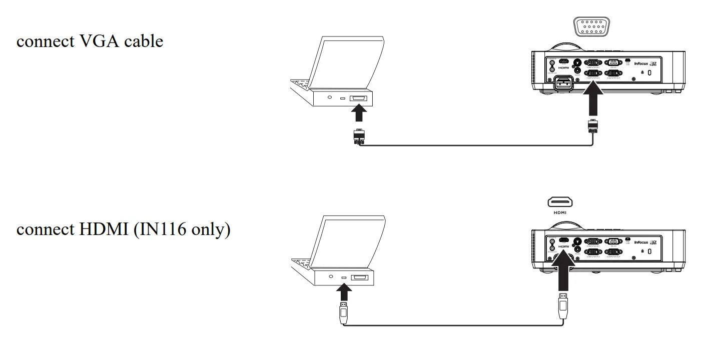 InFocus IN114 Portable DLP Projector-7