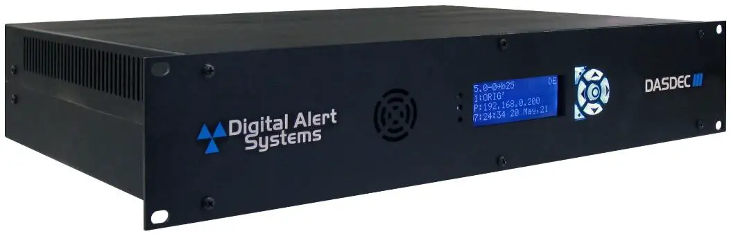 Digital Alert Systems Dasdec-iii Emergency Messaging Platform Installation Guide