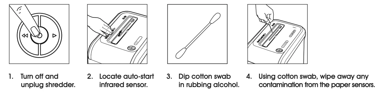 CLEANING AUTO-START INFRARED SENSORS