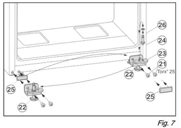 LIEBHERR K 2340 Fridge - bearing components