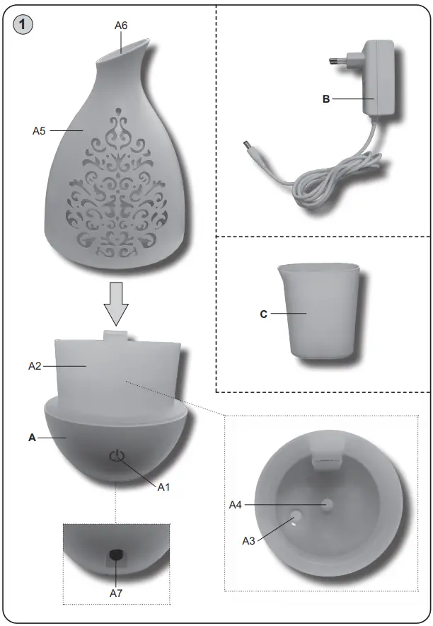 eta-1634-Essenco-Aroma-Diffuser-FIG 1