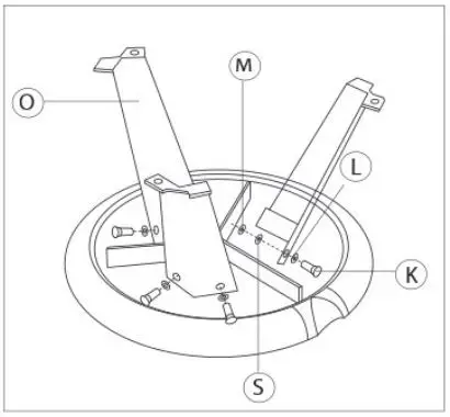 Grouw 70228 18 Strong Juice Press Instruction Manual - Attach the legs