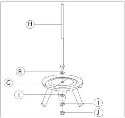 Grouw 70228 18 Strong Juice Press Instruction Manual - Insert the spindle