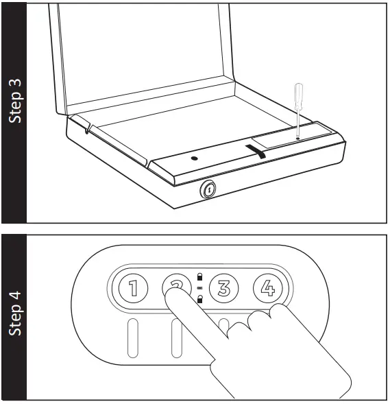 ELECTRONIC LOCK SECURITY CODE SETUP