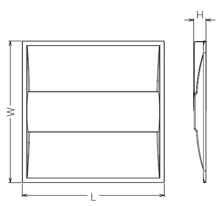ACE LED Troffer AT1 - 1