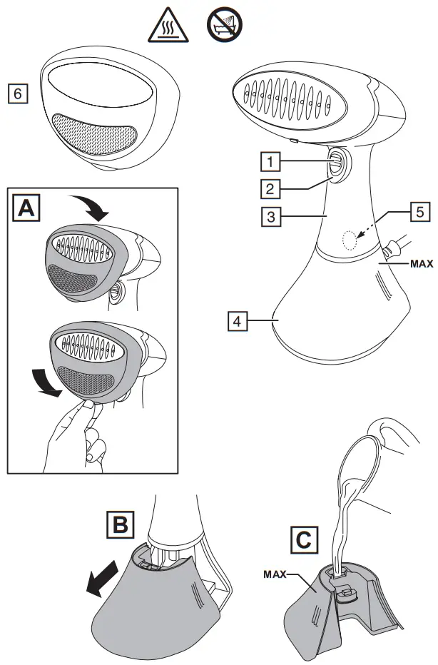 Russell Hobbs 25592-56 Handheld Garment Steamer - fig 1