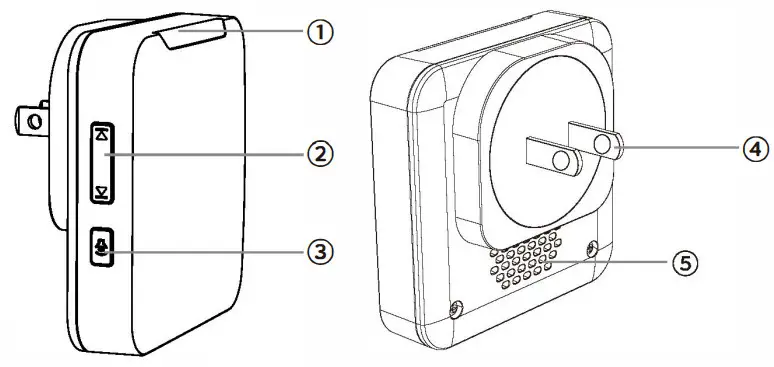 AKOYU M5371 F22 Wireless Doorbell - FIGURE 1