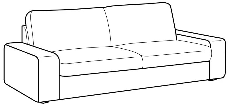 IKEA 394.405.93 KIVIK Sofa -