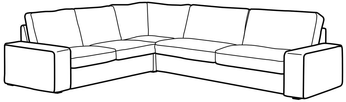 IKEA 394.405.93 KIVIK Sofa - KIVIK Sectional