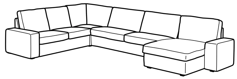 IKEA 394.405.93 KIVIK Sofa - KIVIK Sectional1