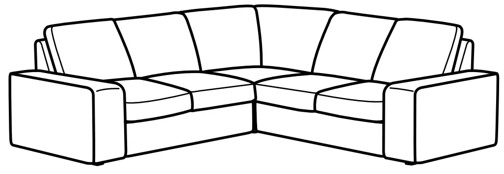 IKEA 394.405.93 KIVIK Sofa - seat corner