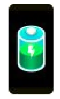 Battery icon status description