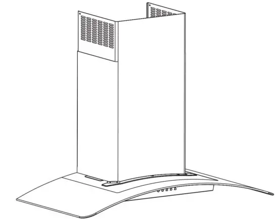 Whirlpool WVI75UC6DS 36 Inch Island Chimney Range Hood