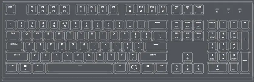 COOLER MASTER CK350 RGB Mechanical Gaming Keyboard - content