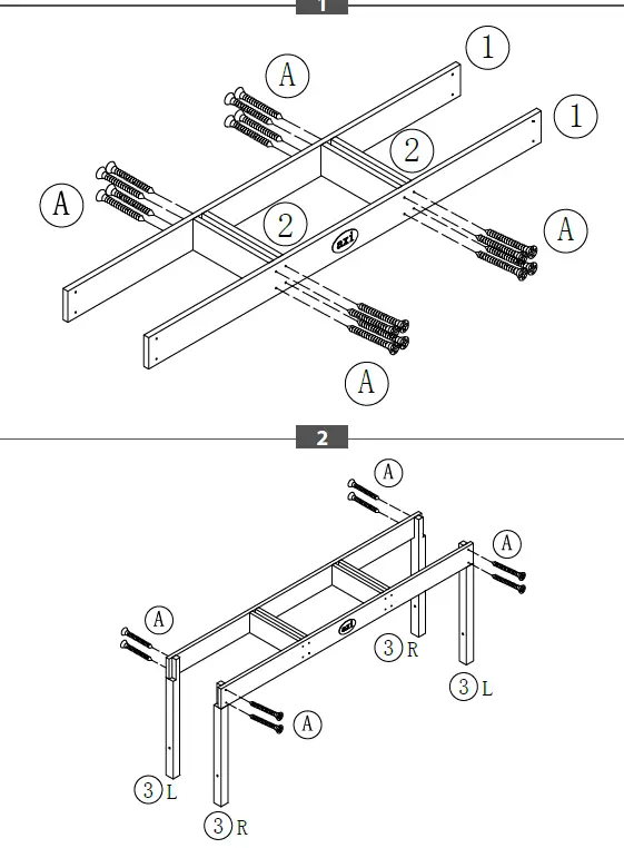 axi Activities Table with 3 Bins Natural Brown Bleu 2