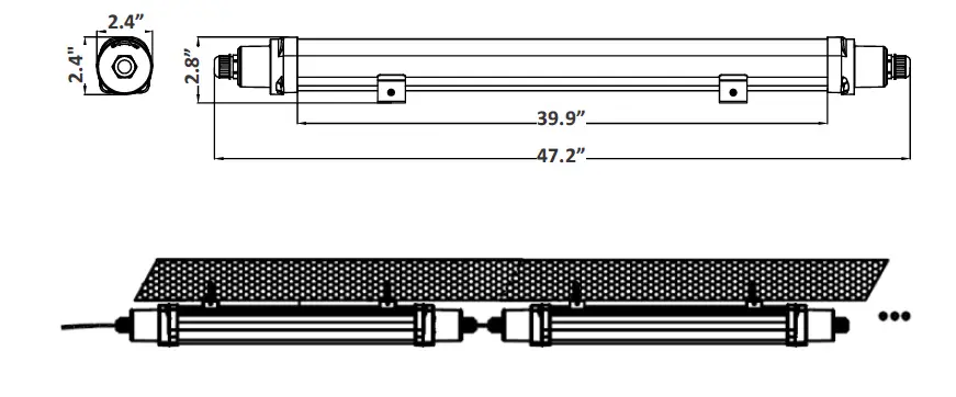 JADEMAR LIGHTING JVTC SERIES Continuous Run Vapor Tight 2