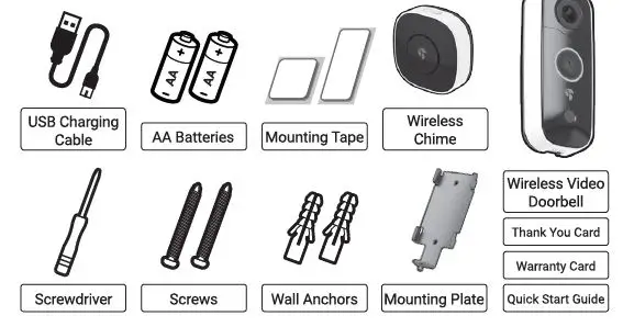 Toucan TVD200WUC Wireless Video Doorbell Camera-fig-5